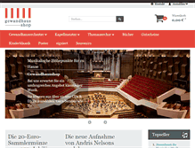 Tablet Screenshot of gewandhaus-shop.de